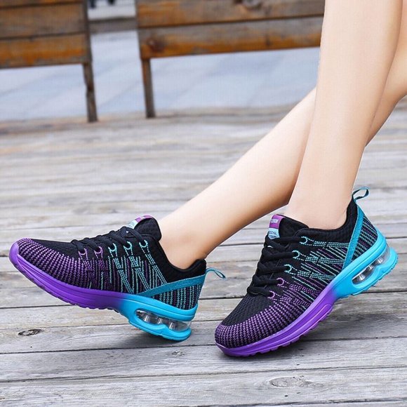 Women's Air Cushion Running Shoes Non-slip Breathable Casual Tennis Gym Sneakers - Picture 6 of 11